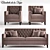 Luxury Sofa and Armchair Set 3D model small image 1