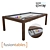 Woodline Fusion Table: Mixing Nature and Functionality 3D model small image 1