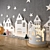 Festive Christmas Village Set 3D model small image 1