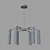 Elegant Raindrop Chandelier 3D model small image 2