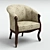 Amadeus Classic Armchair - Elegant and Comfortable 3D model small image 1