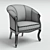 Amadeus Classic Armchair - Elegant and Comfortable 3D model small image 2