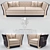 Berry Capitone Sofa and Armchair: Elegant PBR Design 3D model small image 1