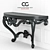 Elegant Scrolls Console Table 3D model small image 2