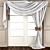 Elegant Window Drapes 3D model small image 1