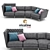 Elegant Giglio Sofa by Nicoline 3D model small image 1