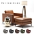 Pottery Barn Jake Armchair: Stylish and Comfortable 3D model small image 1