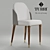 Eco-Style Art Nouveau Chair 3D model small image 1