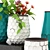 Elegant Blossom Vase Set 3D model small image 2