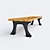 Durable Cast-Iron Bench 3D model small image 2