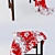 Cozy Textile Seat Stool 3D model small image 2