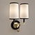 Elkins Double Sconce: Timeless Elegance 3D model small image 2