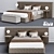 Elegant Flou Bedroom Set 3D model small image 1