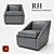 Renzo Leather Chair: Elegant Comfort for Your Space 3D model small image 1