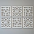 Handcrafted Arabesque Mirror Set 3D model small image 3