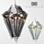 Elegant Shard Crystal Chandelier 3D model small image 1