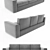 Bodema Wave Modern Sofa 3D model small image 2