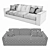 Bodema Wave Modern Sofa 3D model small image 3