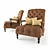 Elegant Bernhardt Garland Chair 3D model small image 1