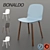 Bonaldo Napi Chair: Contemporary Design & Versatile Colors 3D model small image 1