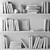 Dark-toned Books Set for Shelf Decor 3D model small image 3