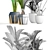 Tropical Plant Collection: Ravenala, Sansevieria, Palm 3D model small image 3