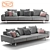 Elegant Let It Be Sofa 3D model small image 1