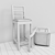 Modern Convertible Stool-Chair 3D model small image 2