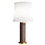 Elegant Silver Stem Table Lamp 3D model small image 1