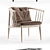 Elegant Ash Armchair: Tivoli Lounge 3D model small image 3