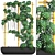Monstera Vertical Garden: Decorative Bush in Pot 3D model small image 1