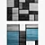 Modern Contemporary Blue Area Rugs 3D model small image 2