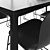 Modern Hay Dining Set: T12 Table & AAC08/JW01 Chairs 3D model small image 2