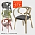 Brezel Rattan Dining Chair 3D model small image 1