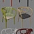 Brezel Rattan Dining Chair 3D model small image 3