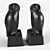 Eichholtz Owl Bookends, Set of 2 3D model small image 1