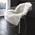 Luxury Sheepskin Bertoia Chair 3D model small image 3