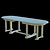 Modern Atlant R Glass Open Table 3D model small image 1
