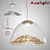 Mountain View: Elegant Suspension Lamp 3D model small image 1