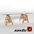 Elegant Beech Desk: Leonardo 3D model small image 1