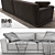 B&B Italia Luis Sofa: Elegant Comfort in 240cm Width 3D model small image 3