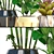 Exotic Plant Collection: Dracaena, Bromelia, Bamboo & Ficus Lyrata 3D model small image 2