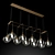 Elegant Languedoc Linear Chandelier 3D model small image 1