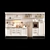 Vintage Italian Kitchen: Marchi Cucine Kreola 3D model small image 1