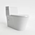 Sleek Design Simple Toilet 3D model small image 1