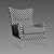 Leather Comfort: Liam Chair by Restoration Hardware 3D model small image 3