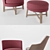 Comfortable and Stylish Armchairs by Flexform 3D model small image 2