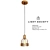 Sleek Iron Pendant Lamp 3D model small image 1