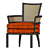 Elegant Art Deco Chair 3D model small image 1