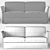 Young by Pol 74 Multi-functional Sofa Bed 3D model small image 3